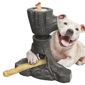 KADTC XL 3 in 1 Durable Dog Bully Stick Holder, Stuffable Lick Toy & Indestructible Chew Toy for Aggressive Chewers, Long-Lasting Enrichment, Bone Holder for Medium/Large Dogs
