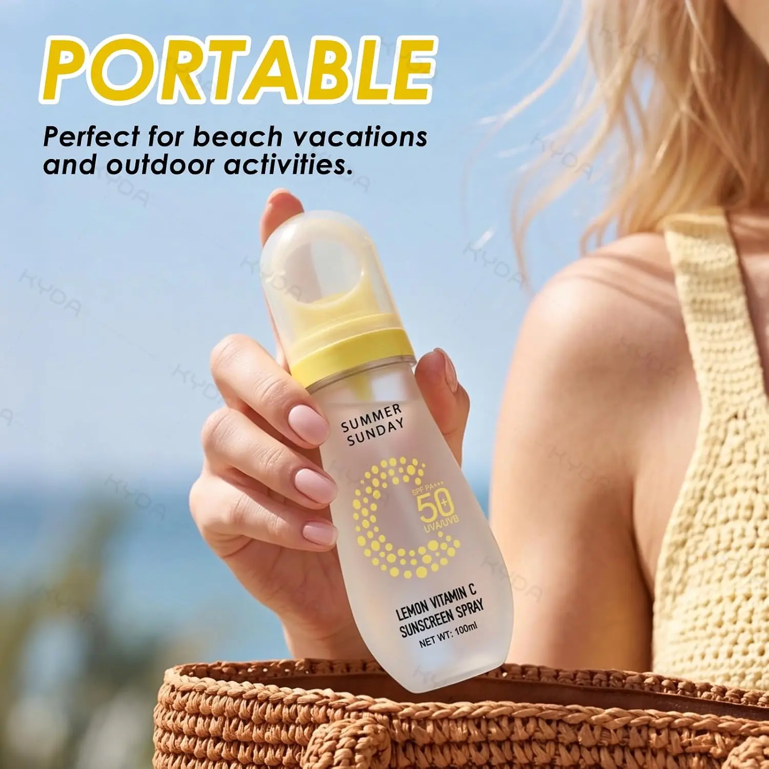 SPF 50+ Sunscreen Mist, Fine Spray Sun Protection for Face & Body, Lightweight Sunscreen Spray for Summer, Beach Trips, Travel & Outdoor Activities