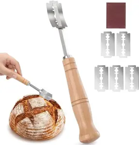 Bread Lame Dough Scoring Knife Tool Slashing Razor Blade Baguette Sourdough w10B