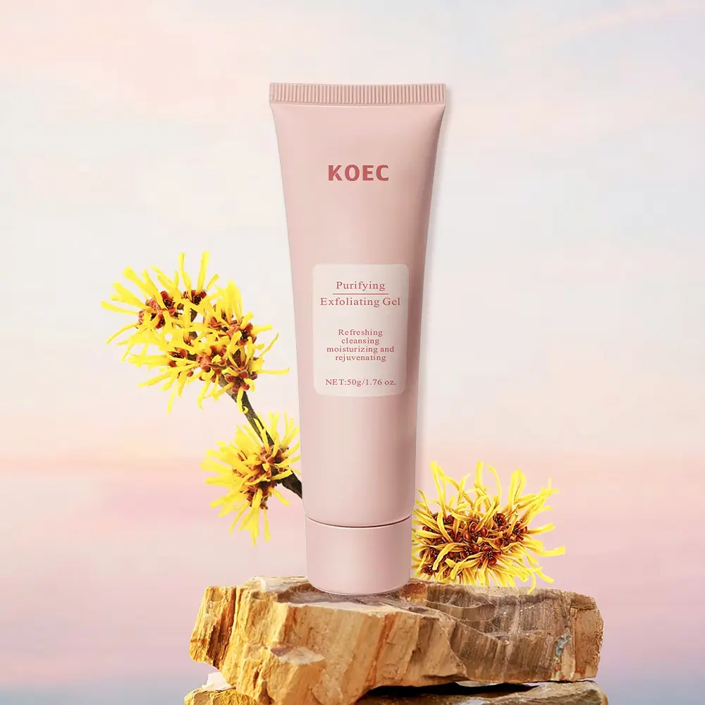 KOEC Purifying & Refreshing Exfoliating Gel - Moisturizing Face and Body Exfoliating Scrub, Deep Cleansing Gel for All Skin, Comfort Cleanser Rejuvenating Purity Green Tea