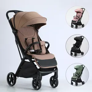 Lightweight Baby Stroller, Widened Sunshade with Zipper, Foldable Stroller Infant, One-touch Collection, Adjustable Backrest, Breathable Mesh, Easy to Carry, Suitable for Travel