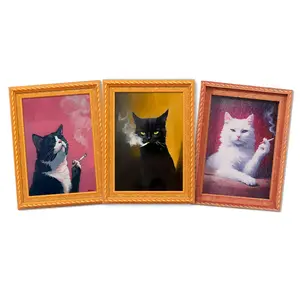 Funny Cat Fridge Magnet, Cute Vintage Kitty Refrigerator Magnet for Kitchen, Locker & Office Decor, Aesthetic Cat Lover Gift, Small Graduation Keepsake for Class of 2026 & Birthday Gift