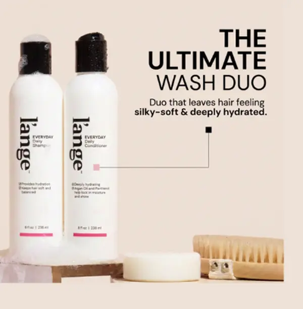 L'ANGE HAIR - Everyday Daily Shampoo and Conditioner Set, Gentle Cleansing for Lightweight Hydration, Refreshes & Balances Scalp, Hair Strengthening for Soft, Healthy-Looking Hair