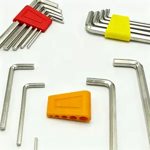 Generic 5-Piece L-Shaped Hex Key Wrench Set for DIY Users, Technicians and Home Repair Tasks, 2-6mm Metric Allen Tool Kit with Compact Storage Size, Hex End Design and Long and Short Arm Reach for Small Screws