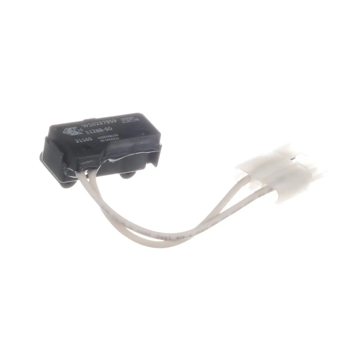 Whirlpool WPW10237959 Genuine OEM Replacement Part - SPST IEC Leaded Door Switch, Maintenance Component with Precise Specs, Reliable Install, Durable Build for Long-Lasting Use & Enhanced Equipment Performance