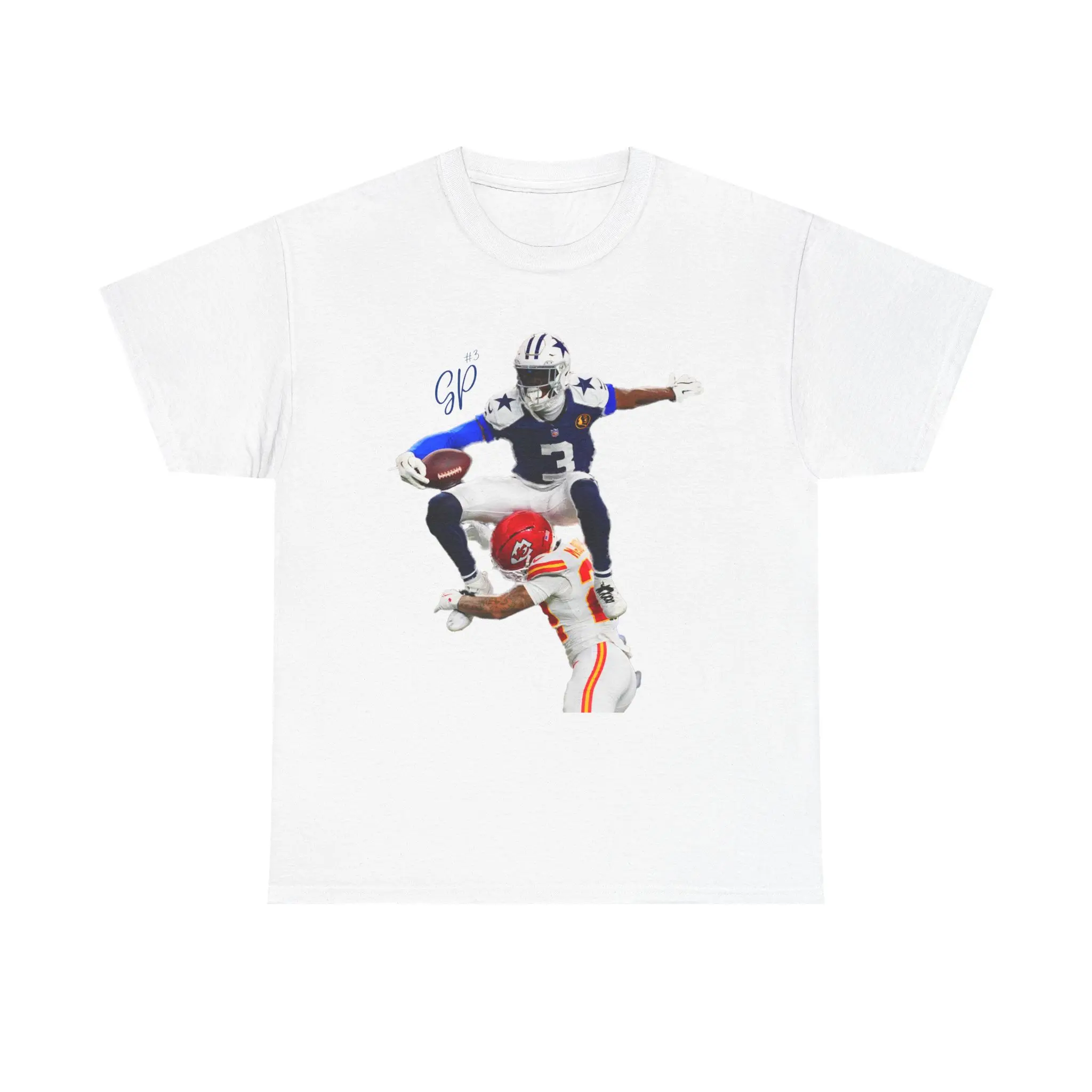 GP3 - George Pickens "Hurdling" T-Shirt Comfortable 100% Cotton T-Shirt