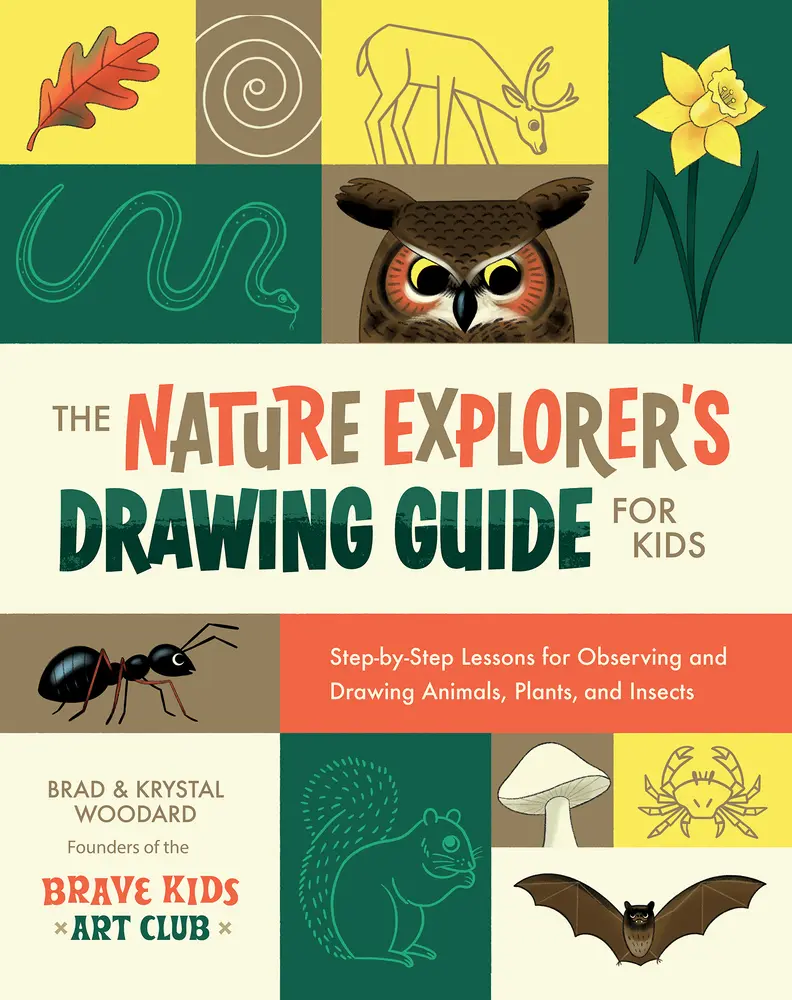 USED Book - The Nature Explorer's Drawing Guide for Kids: Step-By-Step Lessons for Observing and Drawing Animals, Plants, and Insects by Woodard, Brad (Paperback) - english