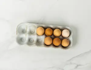 Ceramic Egg Crate - Egg Holder- Handmade Stoneware Tray- Jefferson Street Ceramics - Made in USA Egg Carton - Farmhouse - Folk Farm