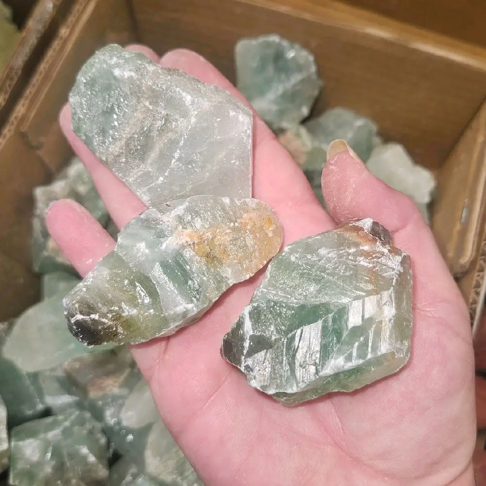 Raw Green Calcite - 1lb