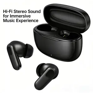 Wireless Bluetooth-compatible Earphones with Dual Microphone, Clear Calls, Strong Bass, Long Lasting Battery, Ergonomic Design, USB PD Charging