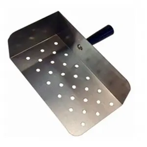 212 MAIN Large Stainless Steel Nacho Scoop - Easy Grip, Large Rim, Nacho Serving Kitchen Utensil