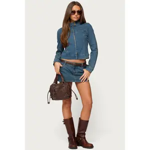 Josiee Stretchy Denim Mini Skort