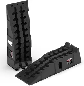 Ramps for Oil Changes and Lift, Portable High Profile  Ramps for Garage, Heavy Duty Tire Ramps for Larger  and Support Jack, 2 count