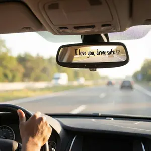 Vnyl Decal for Car,4 Counts Set I Love You Drve Safe Car Mrror Decal,Car Rearvew Mrror Stcker,Unversal Car Accessory. i love you drive safe
