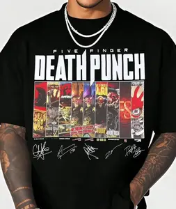 Five Finger Death Punch Tee, Metal Album Shirt Sweatshirt, Rock Band Music Fan Merch Shirt, Classic Street Style Gift for Birthday Holiday Christmas Halloween Unisex