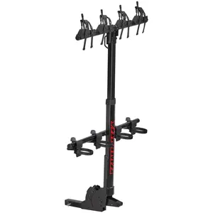 Yakima HangOver 4 Adjustable Vertical Steel Mountain Bike Hitch Rack for 4 Bikes