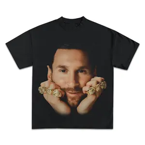 LIONEL MESSI JUMBO GRAPHIC BOOTLEG T-SHIRT - STREETWEAR