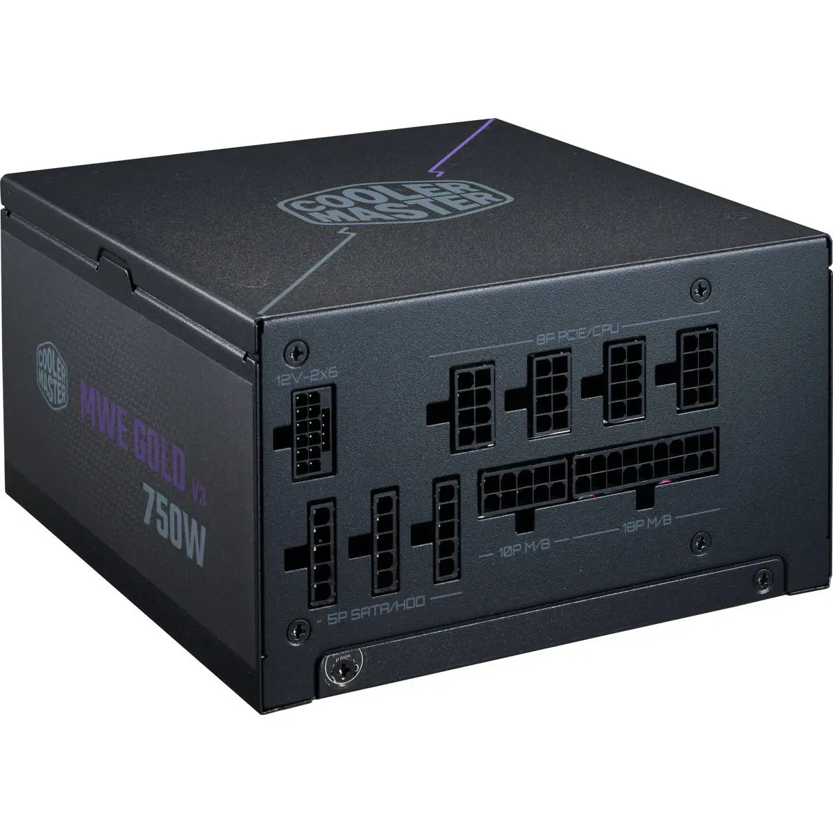 CoolerMaster MWE Gold 750 V3 80 Plus Full Modular ATX 3.1 Power Supply, Black