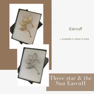Three Star & the Sun Earcuff inspired by Ms. Universe Catriona Gray