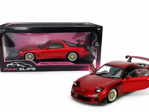 Jada Pink Slips Mazda RX-7 FD3S Diecast 1:24 Red JDM Collector Model Car