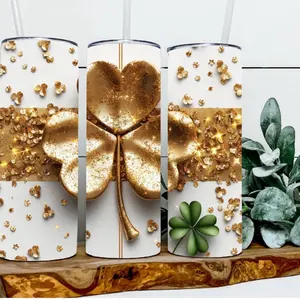 Golden Shamrock Tumbler