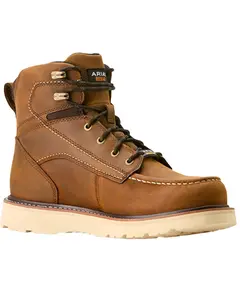 Ariat Men's 6" Wedge Rebar Waterproof Moc Work Boot Soft Toe - 10053614