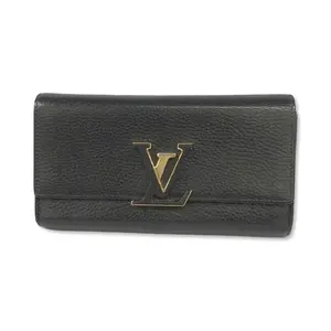 Pre-owned Louis Vuitton Leather Small Leather Goods Cowhide Capucines Wallet LV1730