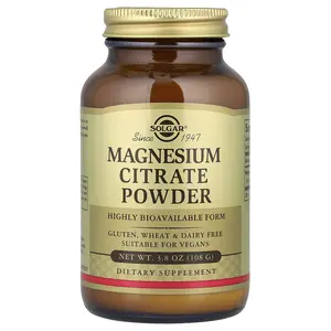 Solgar Magnesium Citrate Powder, 3.8 oz (108 g)