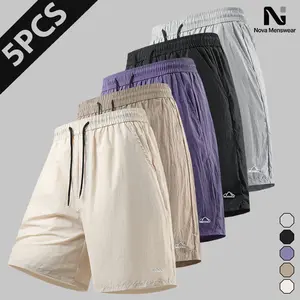 Men's Outdoor Athletic Shorts - Adjustable, Color-Mixed, Technical Men's Gym Shorts with Drawstring Waist, Zip Pockets, Breathable Lightweight Quick-Dry Premium Material for Gym, Running, Warm Weather Wear, Adjustable Men's Shorts