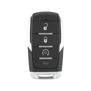 Keyless Remote Key Fob Case Shell 4 Button Replacement for Dodge RAM 1500 2019 2020 2021 2022