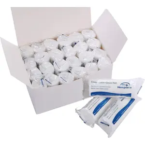 Medical Elastic Cotton Conforming Gauze Roll, 4 Inches, Individual Pack, First Aid Rolled Stretch Gauze, 24 Packs