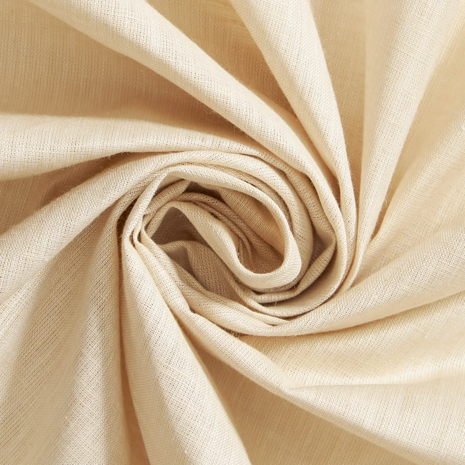 Alpine Tan Chambray Shirting Fabric| 95% Poly-5% Linen—High-Quality