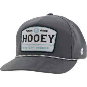 Hooey Men's "Trip" 5-Panel Grey Snapback Hat 2408T-GY