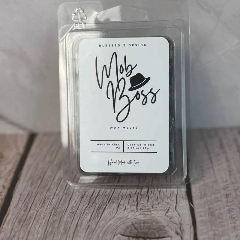 Highly Scented Handmade Wax Melts Clamshell Container