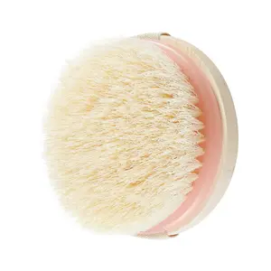 Dry Brush with Soft Bristles, Wooden Handle Brush for Shower & Bath, Daily Use Self Care Tool, 1 Count