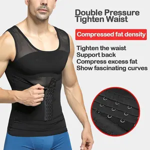 Men's Slimming Shaper Posture Vest Abdomen Reducing Gynecomastia Compression Body Modeling Shapewear Chest Tummy Shirt Corset