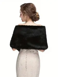 Plush Cross Scarf, Fall Winter Warm Imitation Fur Neck Warmer, 30x160cm, Versatile Scarf/shawl, Multiple Colors, Various