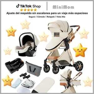 Baby , Deals for You Days, 4-in-1 Portable & Foldable Toddler  with Sun & Rain Canopy, High-Quality Lightweight Travel  for Babies Outdoor Fun, Adjustable Seat & Accessories Combo Set, One-Click Folding, Free Luxury Gift Set doll stroller