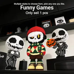 Multicolor Heart Bear 3D Puzzle Building Blocks Decor, Bookshelf Home Office Cabinet Decoration, Party Living Room TV Stand Display