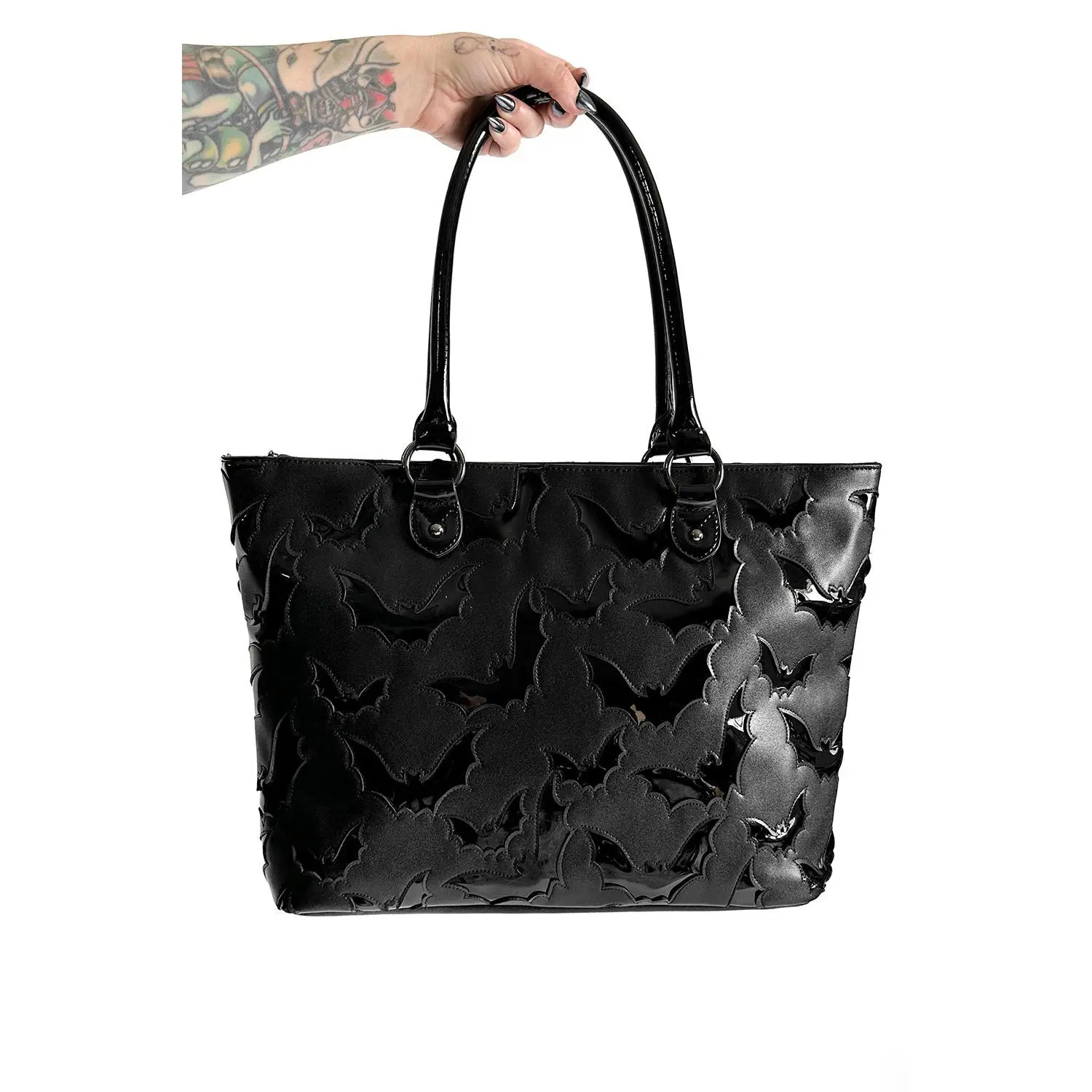 Bat Tote Bag [Black/Black]