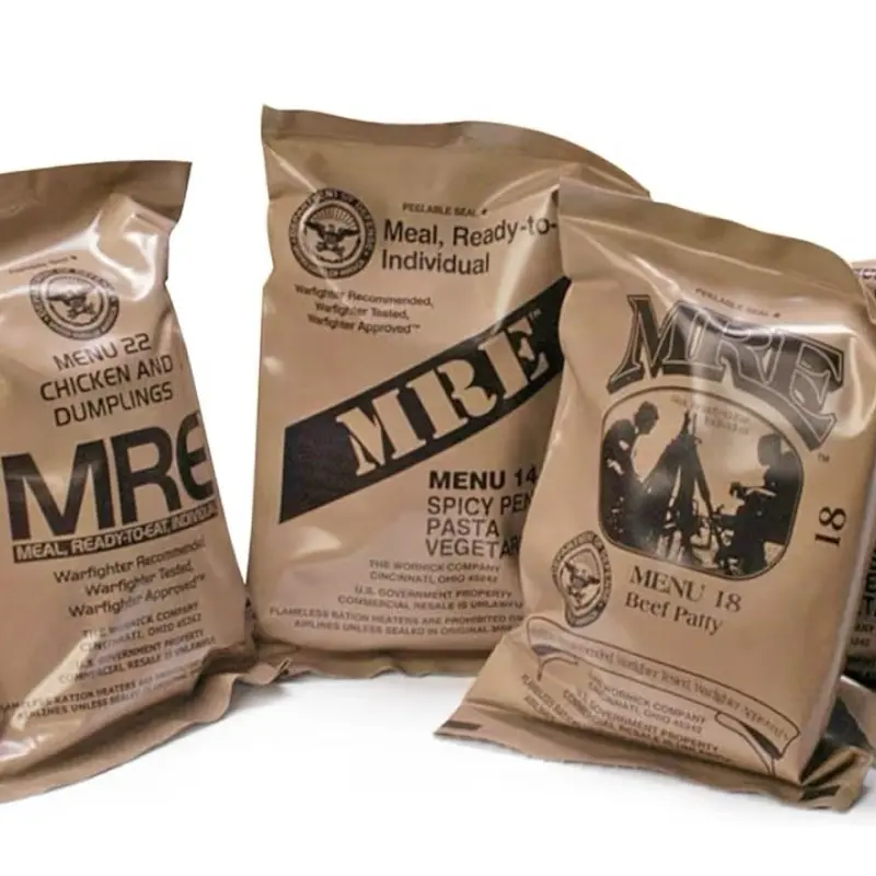 1 (random) MRE MealReady to Eat, Emergency Food Supply, Survival Camping Outdoor 12 Pack Inspection 2025, 2026 or Better (1 Meal (Random), 1, Count)