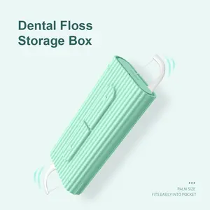 Portable Dental Floss Container, Automatic Refillable Floss Stick, Oral Hygiene Care, Teeth Cleaning, Home Travel, On-The-Go, Oral Care Supplies
