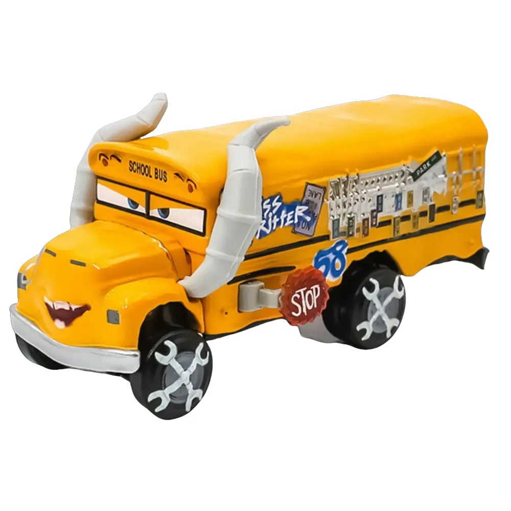Race Car Total Mobil Alloy Mad Max Bus Metal Model, Gift Toy, Spring Festival Present, Birthday Gift for Racing Fans, Diecast Scale Model Car, Diecast Collectible, Die Cast Vehicles