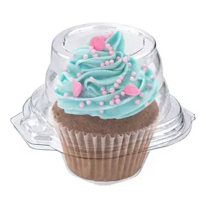 Stock Your Home Single Plastic Cupcake Container - 50 Count