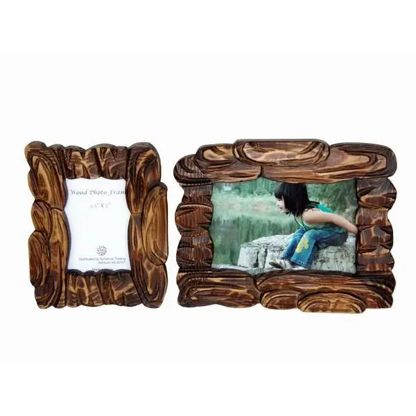 212 MAIN Picture Frame, Handmade Solid Wood Design for 3.5x5 Photos, Sturdy Baby Nursery Decor, Horizontal & Vertical Display, Family Picture Frame, Frame Design