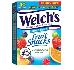 Fruit Snacks, Mixed Fruit Snack Box, Gluten Free, 0.8oz Snack Packs (Pack of 40) Fruit Snacks, Mixed Fruit Snack Box, Gluten Free, 0.8oz Snack Packs (Pack of 40)