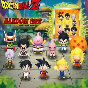 1PC Dragon Ball Mystery Blind Bag Clip Officially Licensed Sun Wukong Mystery 3D Anime Character Series Goten Gotenks MajinBuu Trunks Desktop Decoration Home Decor Brithday Gift Collectible Anime Fans Game Figurines Anime Figures