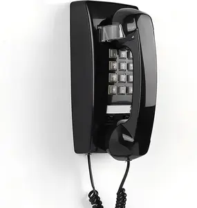 Retro Wall Mount Phone with Loud Mechanical Ringer Vintage Wall Phones for landline with Volume Adjustable Old Fashioned Corded Landline Telephone for Home School Kitchen Office