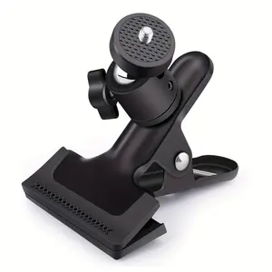 Ball Head Clamp Clip Mount for DSLR Camera Flashlight Live Streaming Surveillance Multi-Use Desktop Fixed Stand Holder Accessories