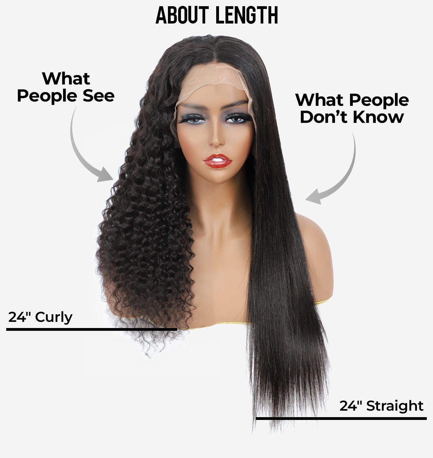 [Flash Sale] OQ HAIR Straight 13x4 Lace Front Wigs 220% Density Human Hair Wigs Preplucked Natural Hairline